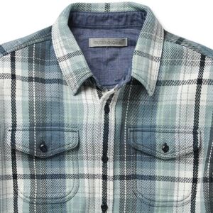 Outerknown - Men's Green and Blue Blanket Shirt